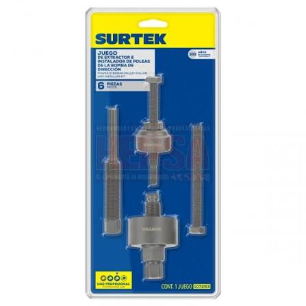Juego de Extractor e Instalador de Poleas de Dirección 6 Pz Surtek