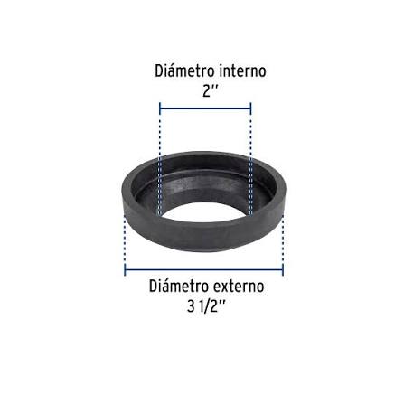 Empaque Unión Tanque-Taza para WC de 2" Truper