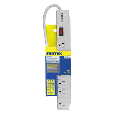Multicontacto de 7 Entradas con Cable de 30 cm Surtek
