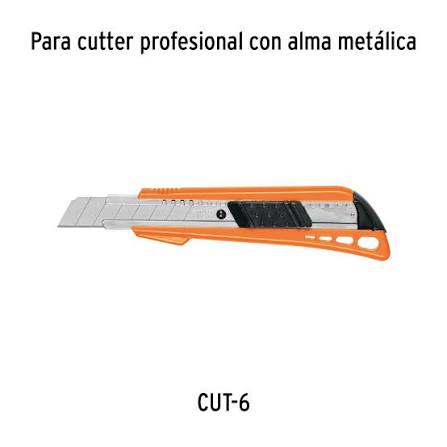 Estuche con 10 Cuchillas SK2 de 18 mm para Cutter Truper
