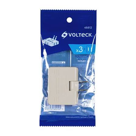 Multicontacto Triple Tipo Bisagra con Entradas Laterales Truper