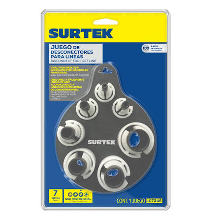 Juego de 7 Desconectores para Líneas Automotrices Surtek