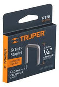 Caja con 1,000 Grapas de 1/4" (Corona 11.3 mm) para ET-21 Truper