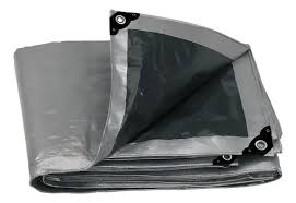 Lona de Polipropileno Gris de 4 x 7 m Truper