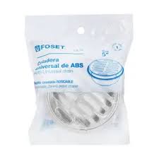 Coladera de ABS con Rejilla Cromada de 5" 1/4 de Vuelta Truper