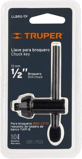 Llave para Broquero de 1/2" para Taladro de Piso Truper
