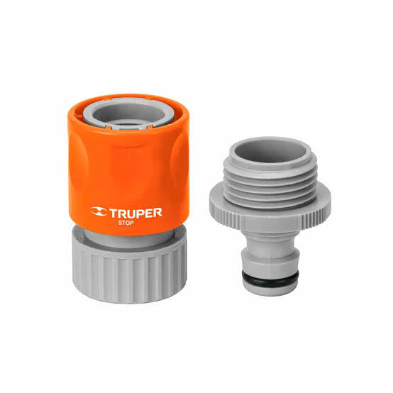 Conector Rápido de ABS de 3/4" para Manguera a Accesorio Sistema Click Truper