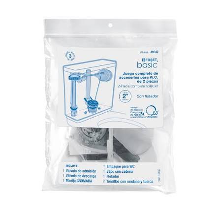 Juego de Accesorios para WC de 2" Truper