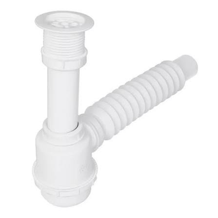 Céspol de Bote de 1 1/2" con Contra de Polipropileno para Fregadero Truper