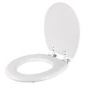 Asiento Redondo para WC Abierto Blanco Aqua Foset (Grupo Truper)