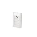 Placa 2 Switch 1 Contacto Blanco Surtek