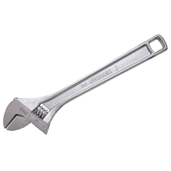Llave Ajustable Cromo 12", Surtek
