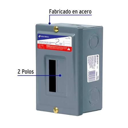 Centro de Carga de Sobreponer de 2 Polos Truper