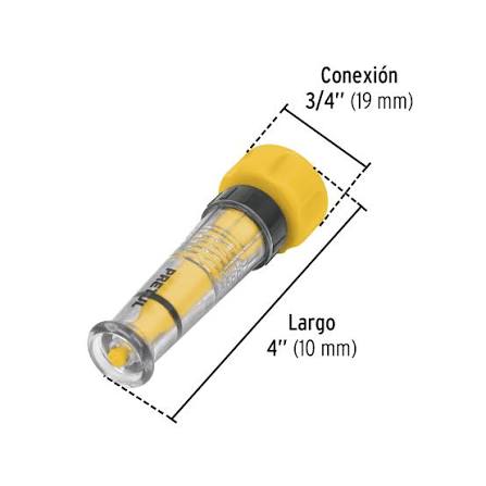 Chiflón de Plástico de 4" para Manguera Truper