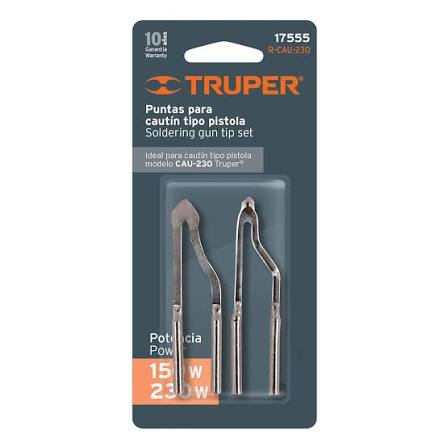 Blíster con 2 Puntas para Cautín Tipo Pistola CAU-230 Truper (17555)