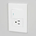 Placa Con 1 Apagador Y 1 Contacto Premium Surtek