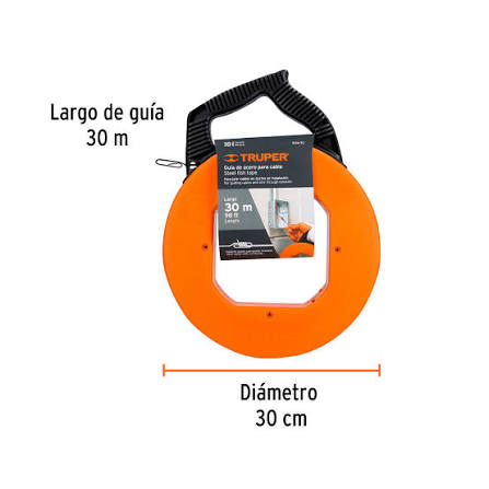 Guía de Acero para Cable de 30 m Truper