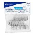 Bolsa con 10 Abrazaderas 1/2" Tipo Omega Volteck (Grupo Truper)
