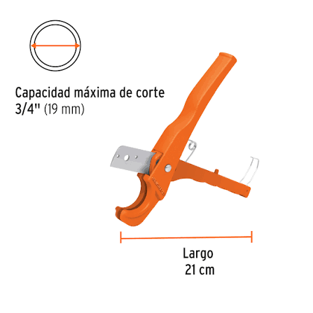 Cortador de Tubo de Plástico de 3/4" Truper