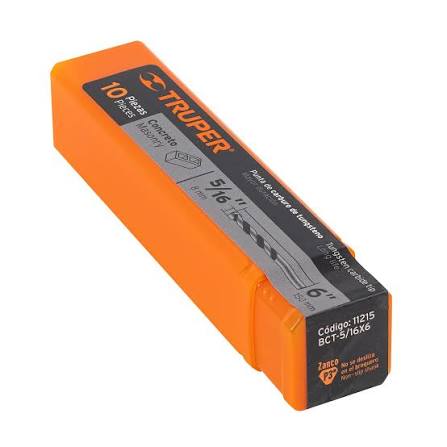 Broca para Concreto de 5/16" x 6" Truper