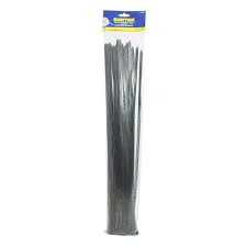 Cinchos de Plástico Negro 300 x 4.6 mm Paquete de 50 Pzas Surtek