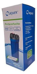PORTACARTUCHO AZUL 10" 3/4" CON PURGADOR