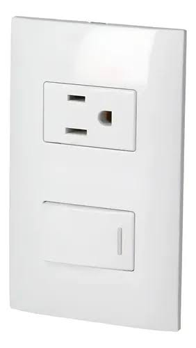 Placa 1 Switch 1 Cont 1/3 Bco Surtek