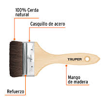 Brocha Pelo de Camello de 3" con Mango de Madera Truper