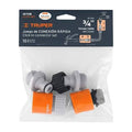 Juego de 5 Conectores Rápidos de 3/4" Truper