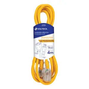 Extensión Reforzada Aterrizada 8 m, Calibre 14 AWG Truper