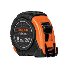 Flexómetro Gripper Contra Impactos 8 m, Cinta 25 mm Truper