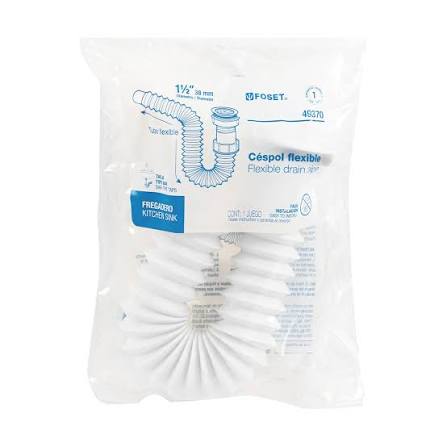 Céspol Flexible de 1 1/2" con Contra para Fregadero Truper