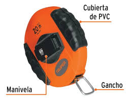 Cinta Métrica Larga Metálica de 20 m con Carcasa Plástica Truper
