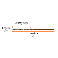 Broca HSS 5/64" Trugold para Metal Truper Expert