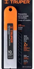 Estuche con 10 Cuchillas para Cutter de 25 mm Truper