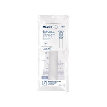 Contra para Lavabo con Rebosadero de Polipropileno 1-1/4" Truper