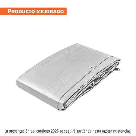 Lona de Polietileno Reforzada Gris de 6 x 6 m (180 g/m²) Truper